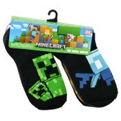 Wholesale - 10pk BOYS MINECRAFT EXPLORE NS SOCKS SIZE 6-8 C/P 60, UPC: 193159395117